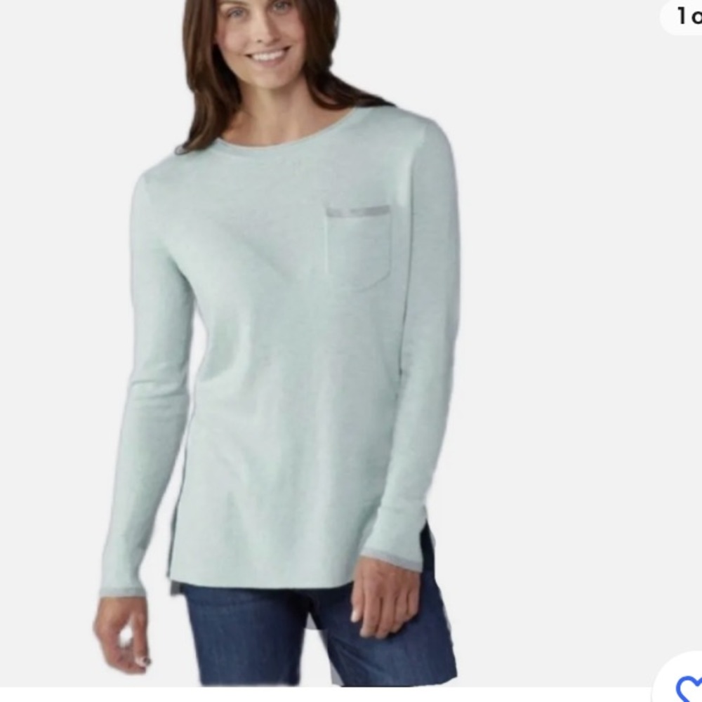 Smartwool Sweater Shadow Pine Color Block Merino Wool Blend Women's XL perfect